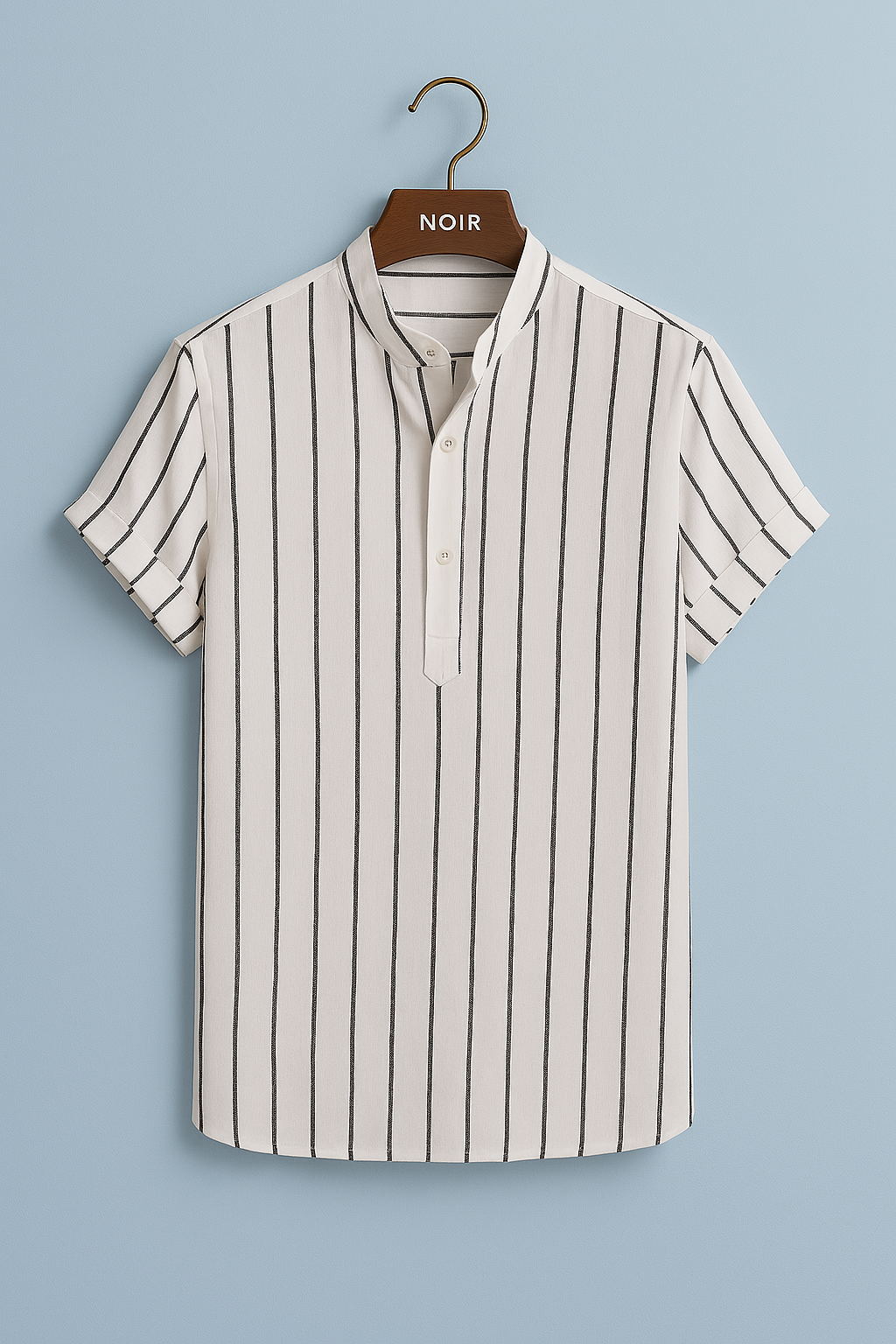 Noir Stripe Polo