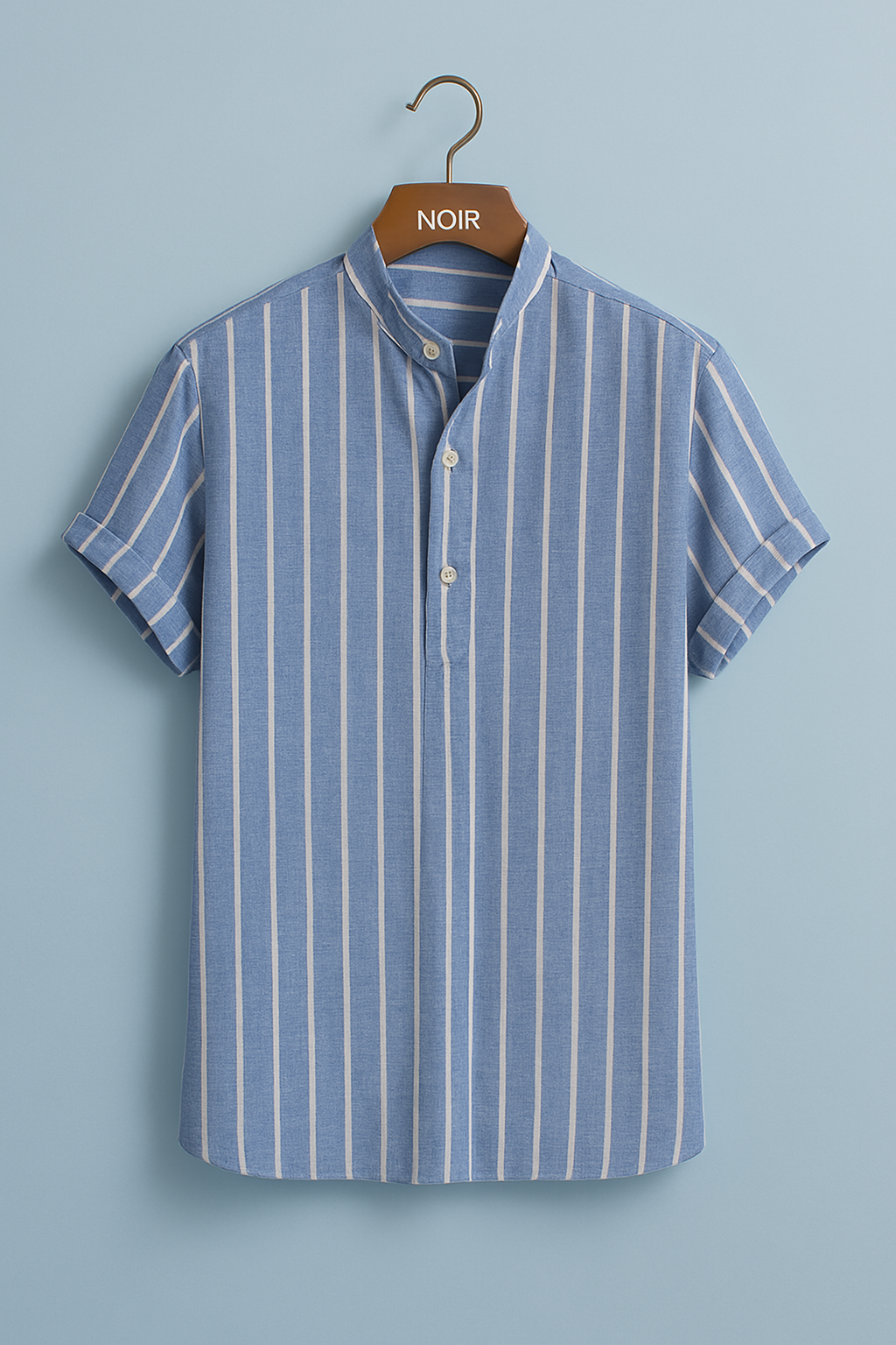 Noir Stripe Polo